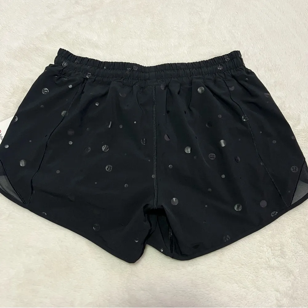 Lululemon Black Dot Pattern Shorts - Image 3