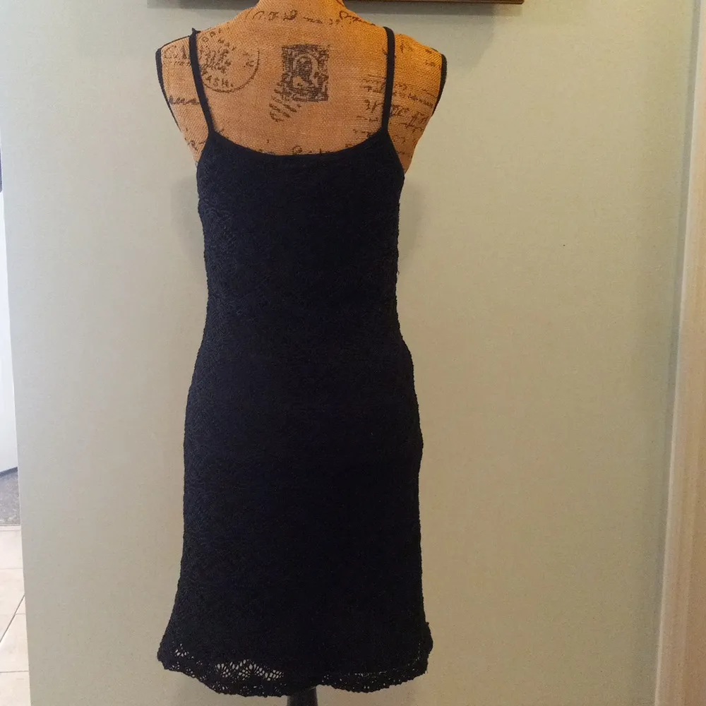 Morbid Threads Vintage 90's Y2K Black Gothic Crochet Lace Overlay Dress Size undefined - Image 7