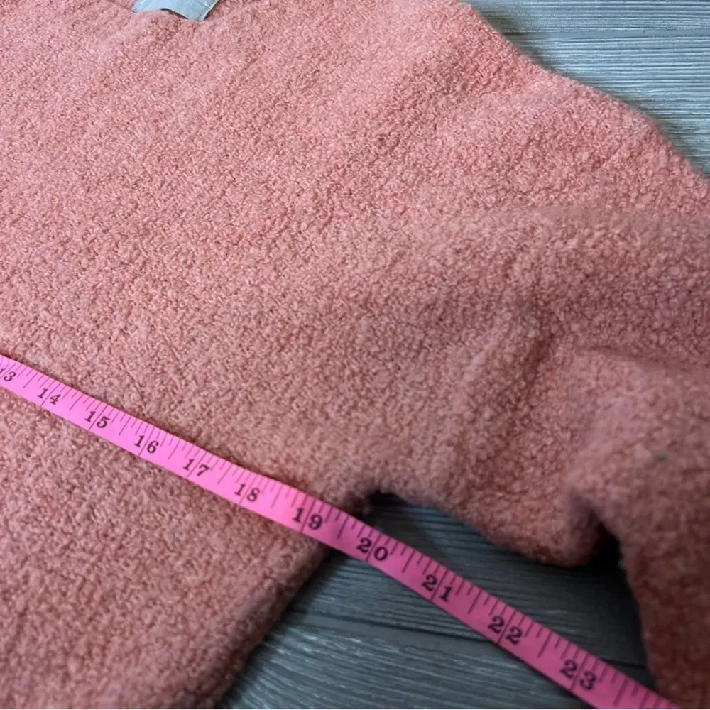 Everlane Coral Pink Teddy Wool Blend Crewneck Sweater Size Large - Image 6