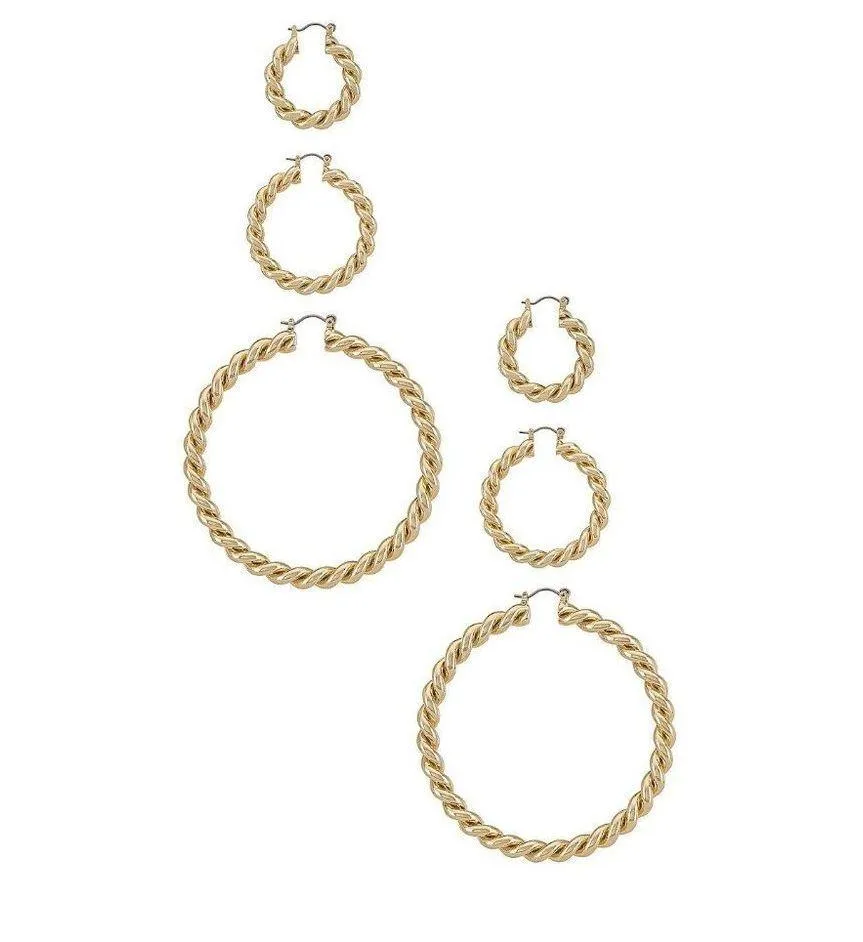 REVOLVE 8 Other Reasons Carried Away Earring Set Gold Women's Size OS - Image 2