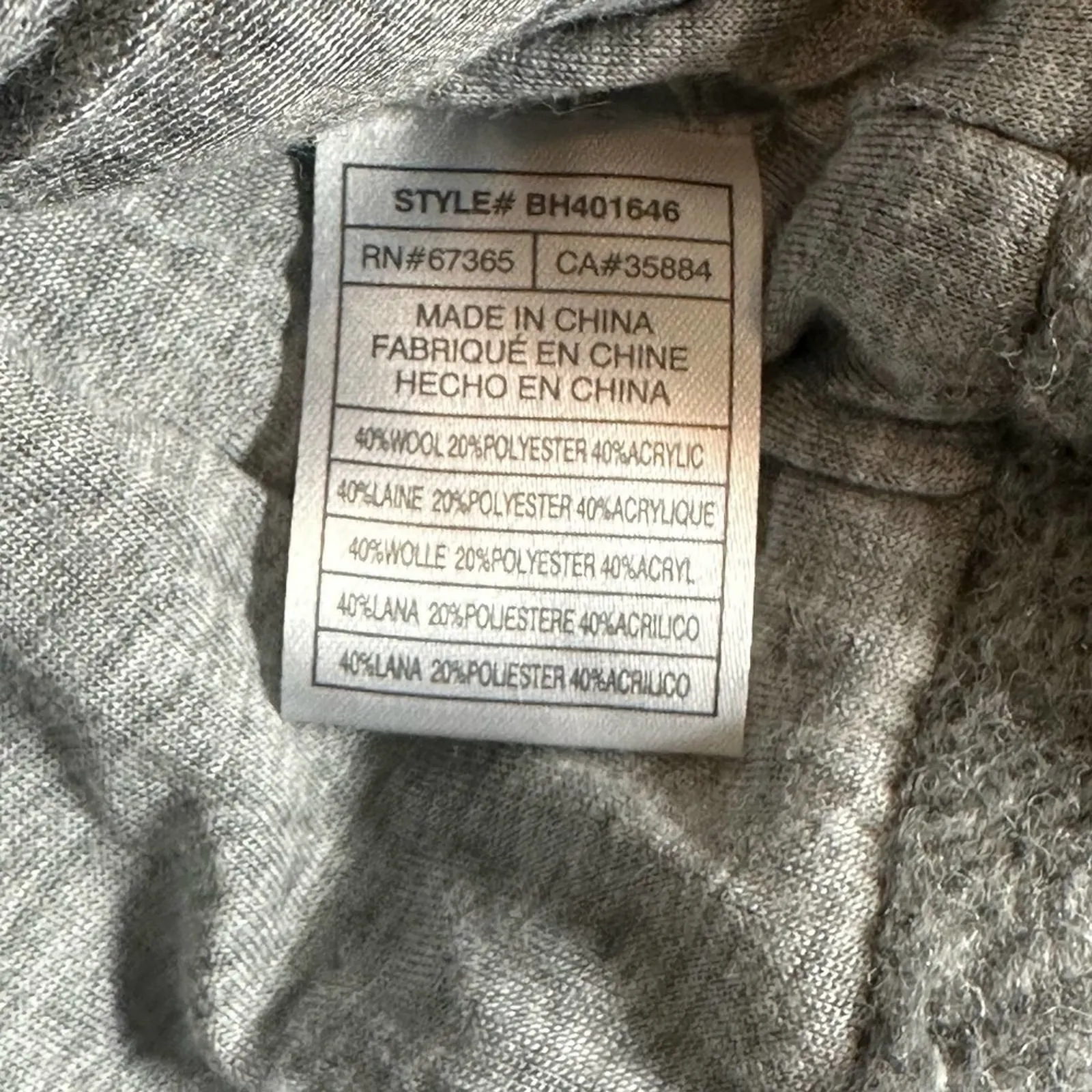 BB Dakota Aderyn Knit Wool Puffer Vest Womens M Gray Button Up Minimalist Fall - Image 6