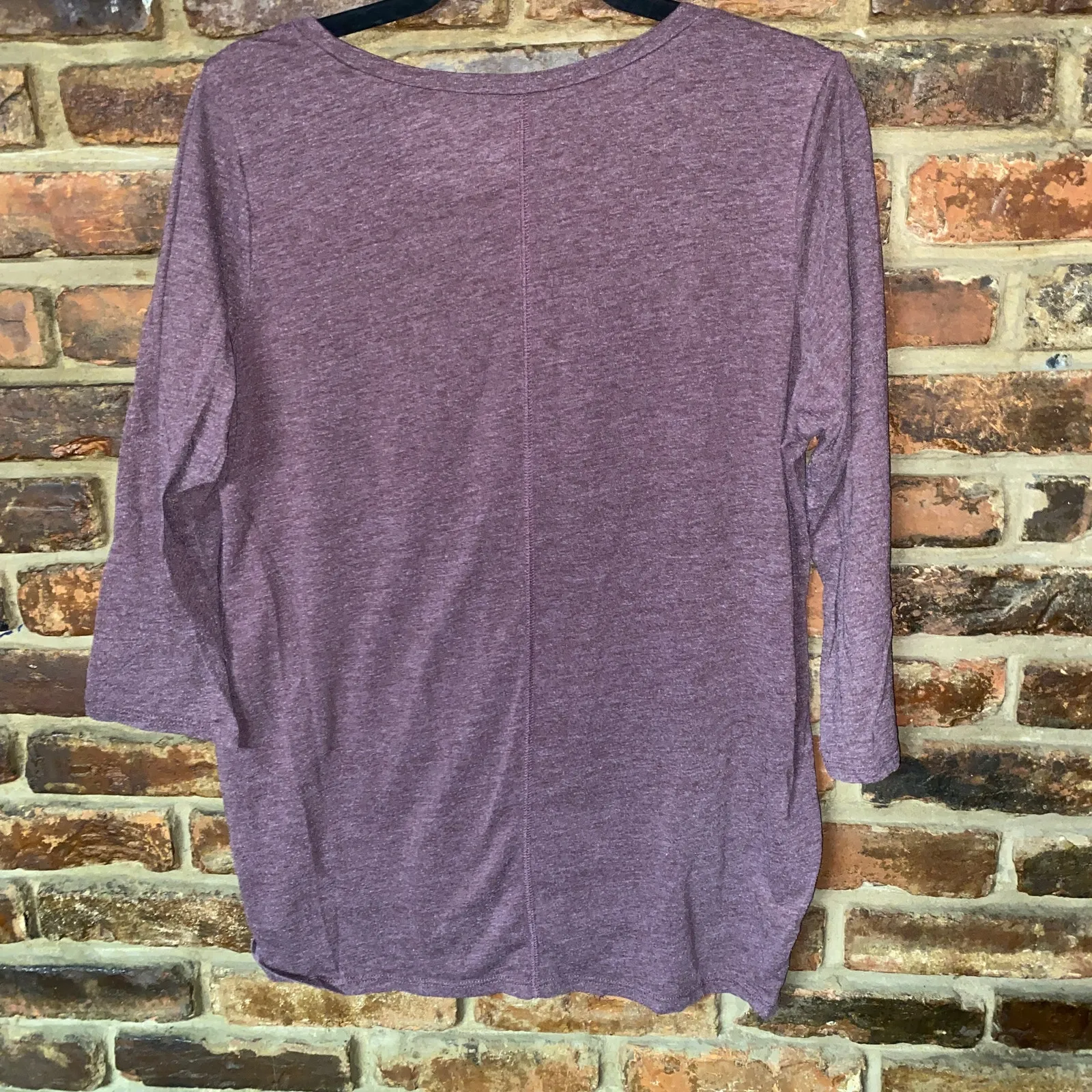 Motherhood Maternity Purple 3/4 Sleeve T-Shirt Women's Size Large - Image 5