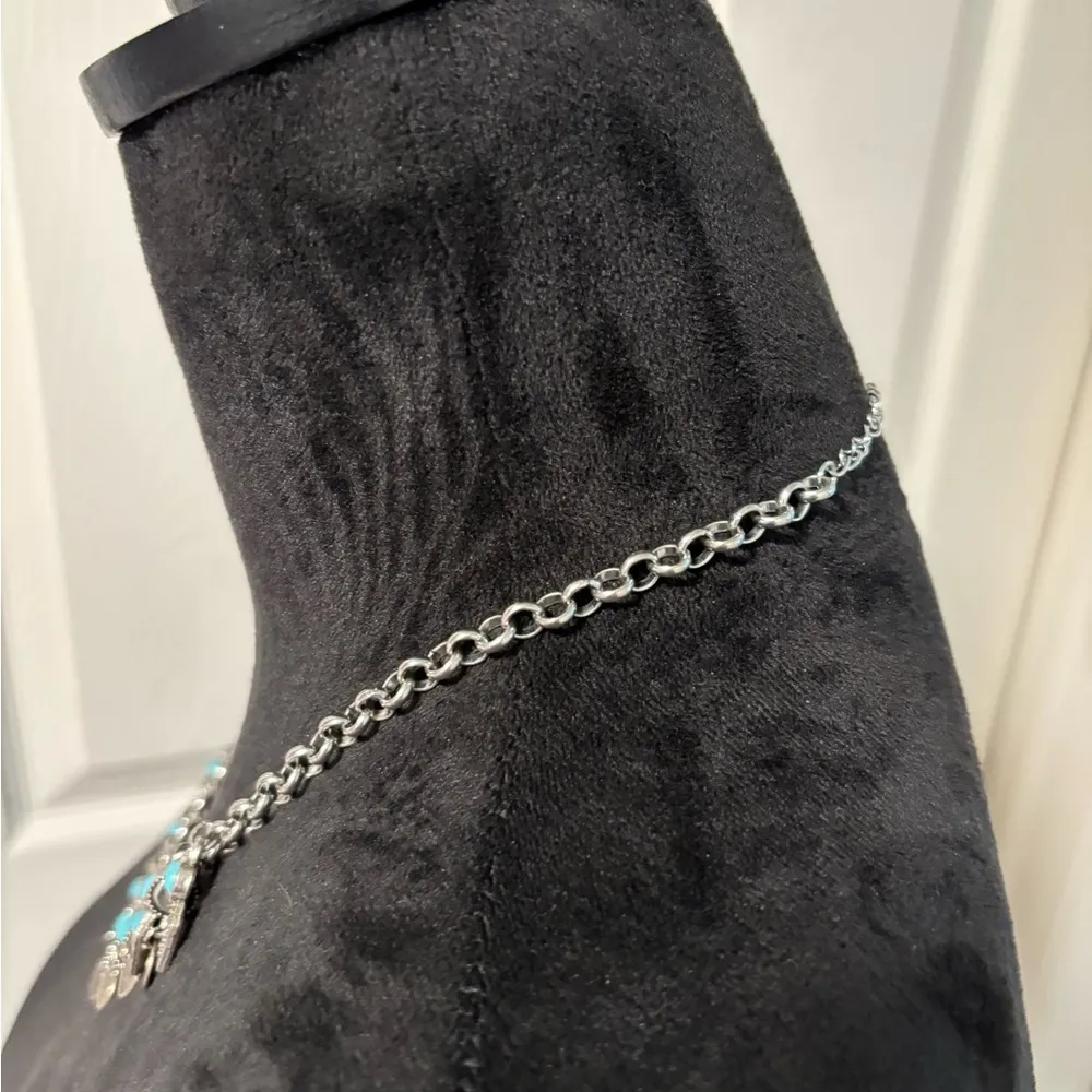 Silver and “Turquoise” Necklace - Image 2