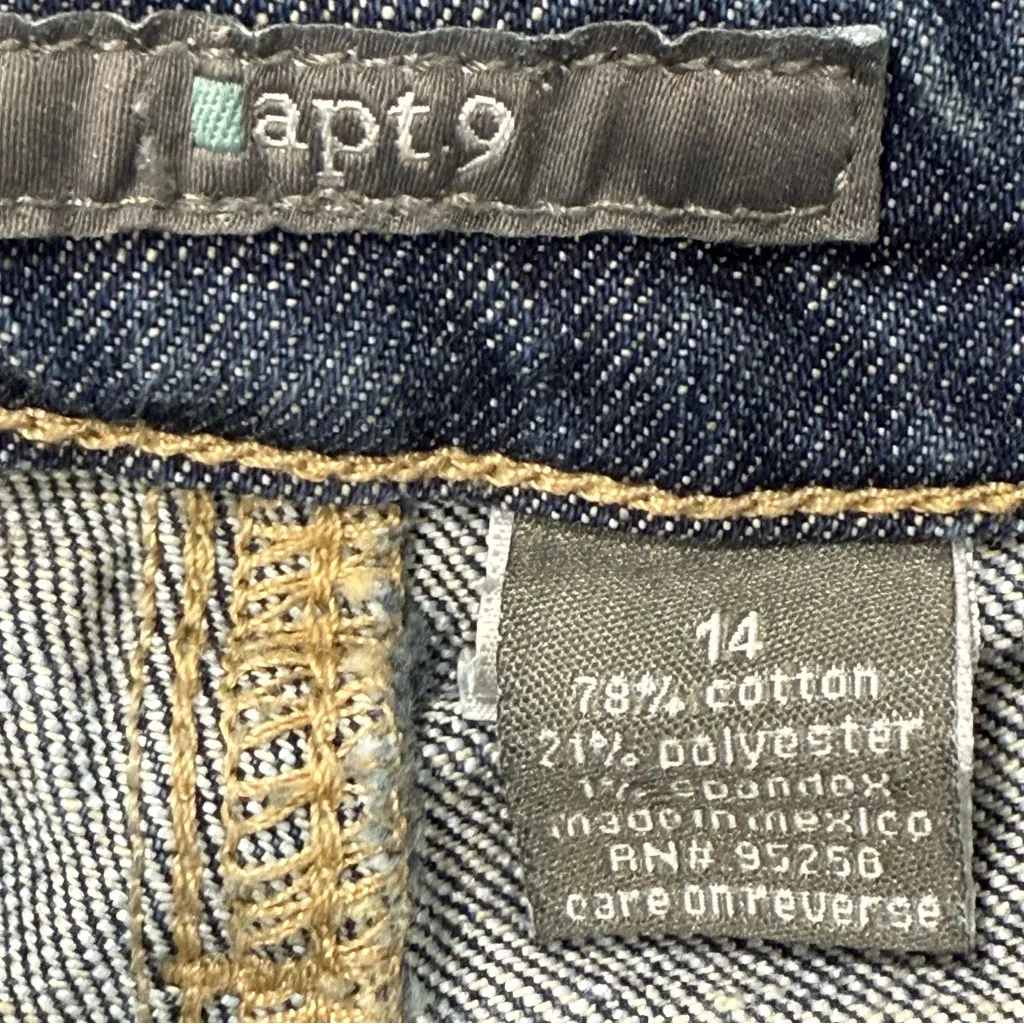 Apt. 9 Denim Blue Wide Leg Jeans - Image 5