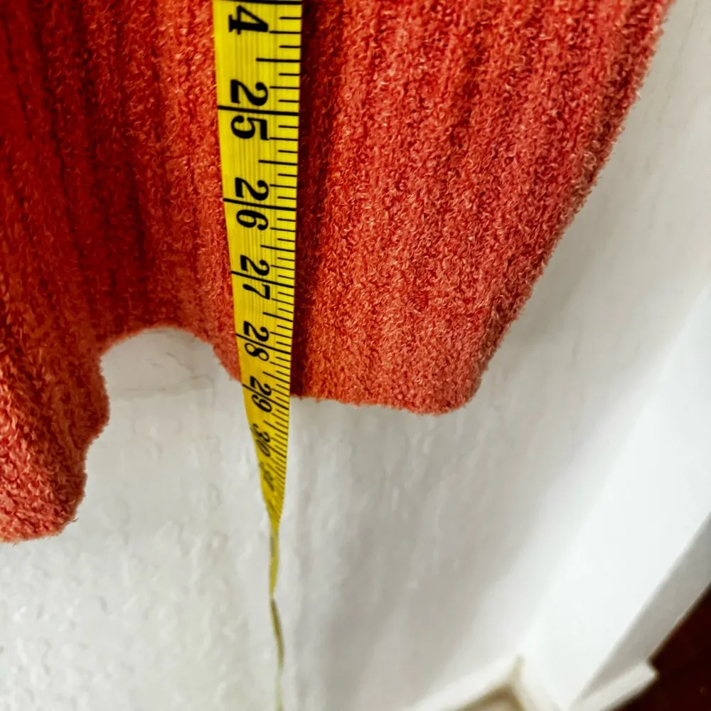 Barefoot Dreams Coral Pink CozyChic Lite Ribbed Shrug Loungewear Cardigan S/M - Image 3