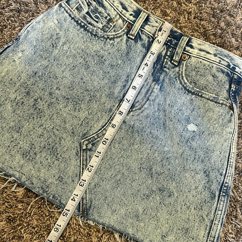 Abercrombie & Fitch Natural Rise Skirt Denim 25 - Image 4
