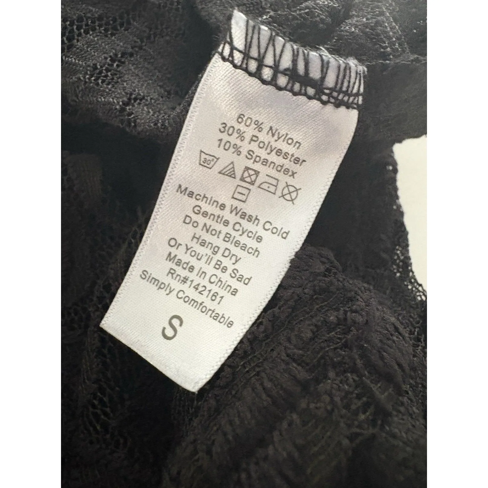 LuLaRoe Lace Open Front Duster Size S Black Cardigan Vest Rave Festival Witchy - Image 12