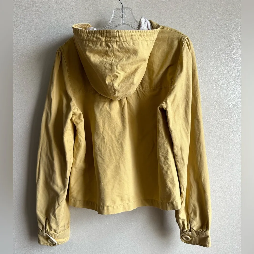 Sanctuary  linen blend spring hooded jacket size large - Image 2