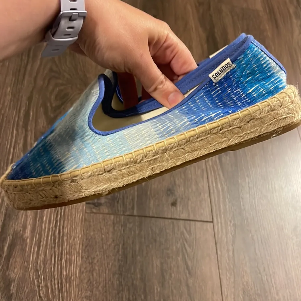 Soludos  Blue Multicolor Ombre Espadrilles Size 7 - Image 6