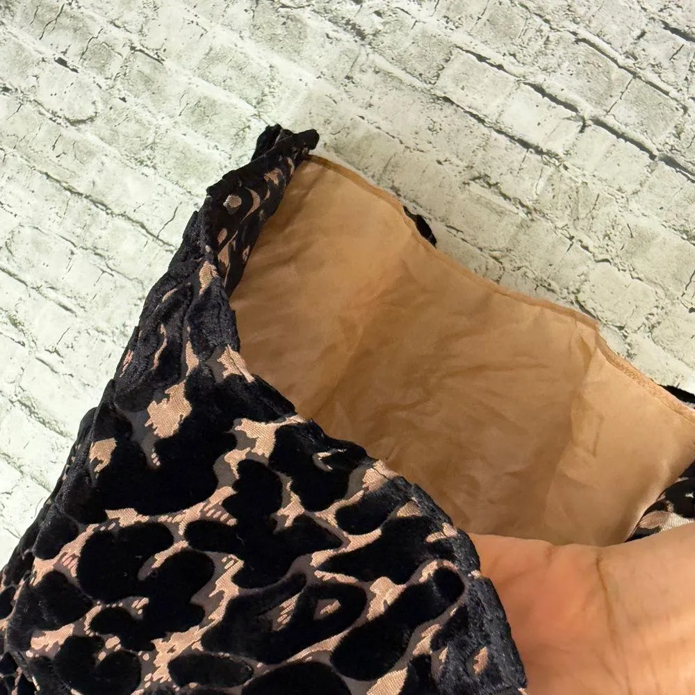 Dallin Chase Lou Leopard Print strapless top sz M nwt Black Size M - Image 3