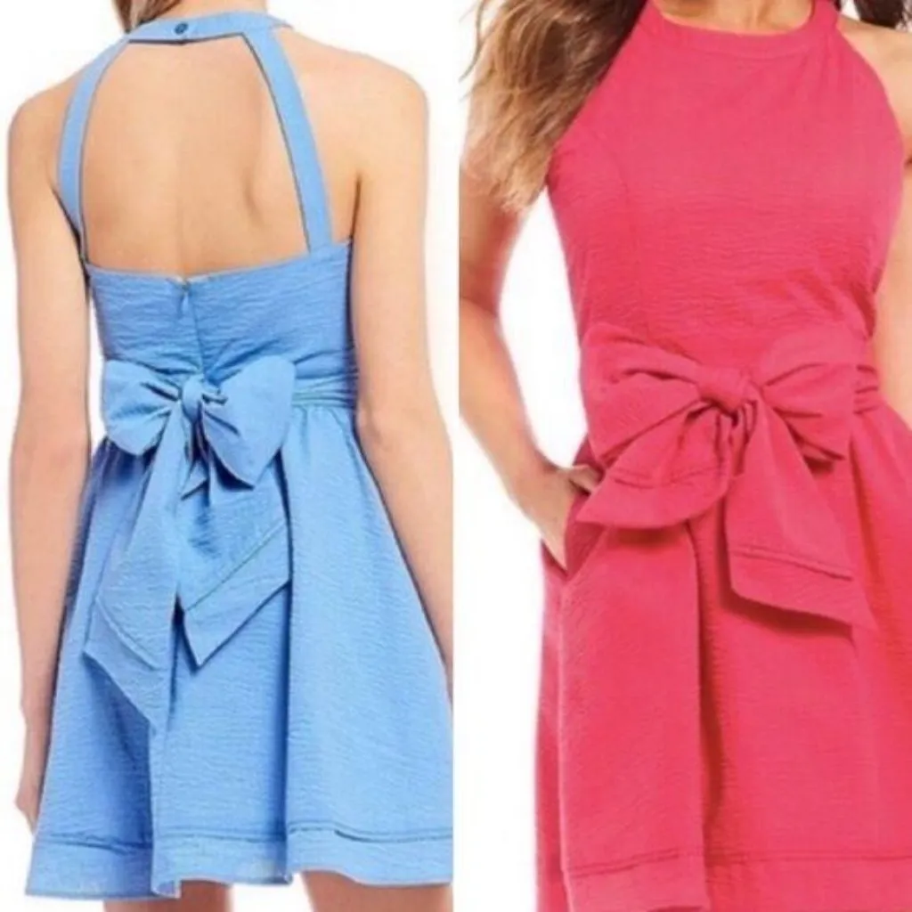 Lauren James Abigail Dress Size Large Seafoam Green Open Back Bow New - Image 9