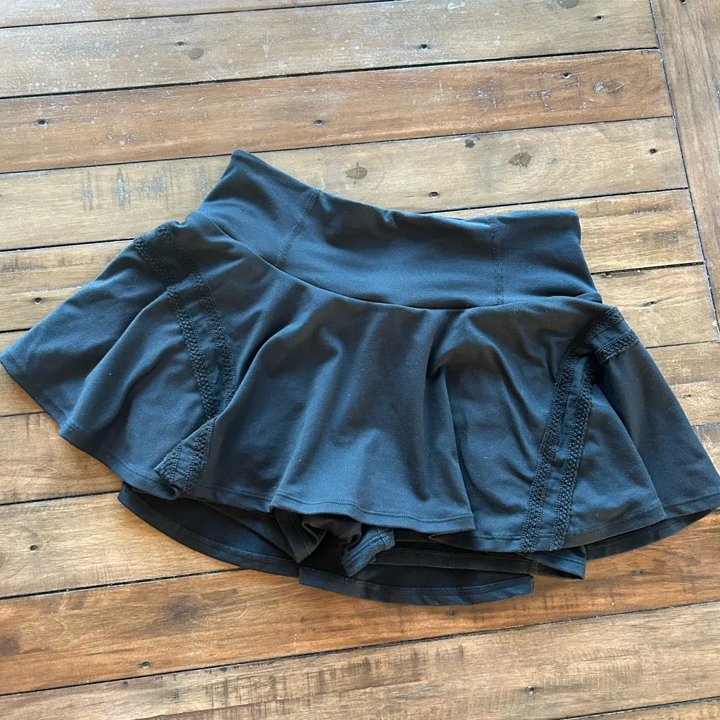 FP Movement Free People Pleats and Thank You Black Skort M - Image 5