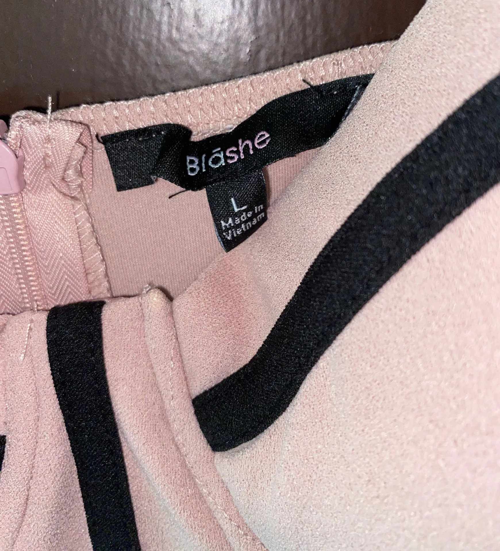 Micro Fiber Trim lace Mini Dress Multiple Size L - Image 8