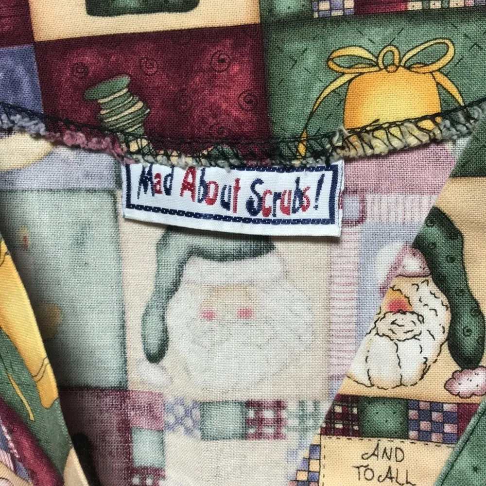 Mad About Scrubs Christmas classic scrubs Red Size L - Image 3