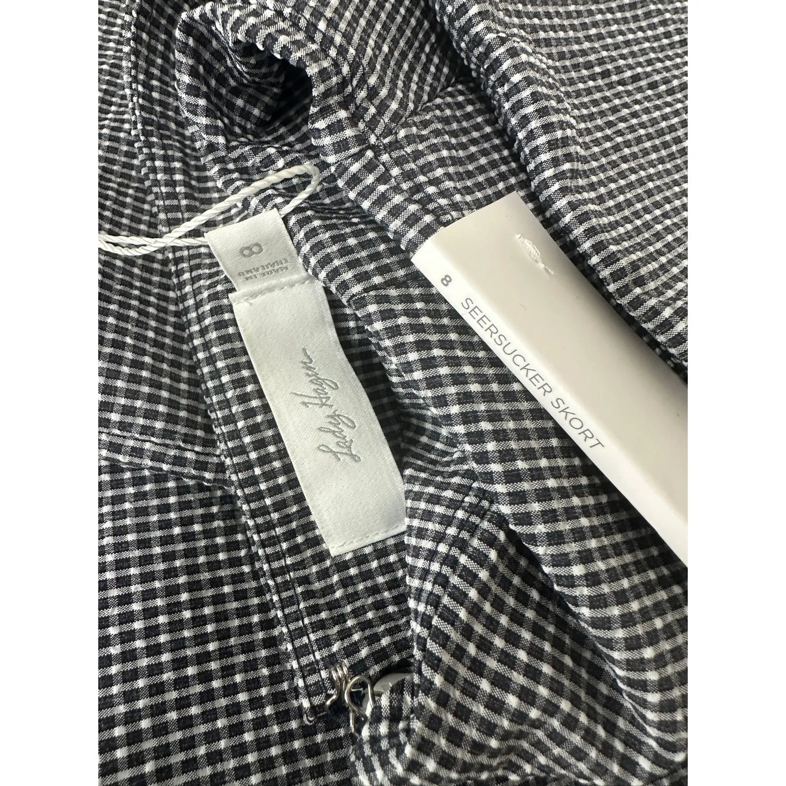 Lady Hagen Skort Women 8 NWT White Navy Blue Seer Sucker Breathable Golf - Image 7