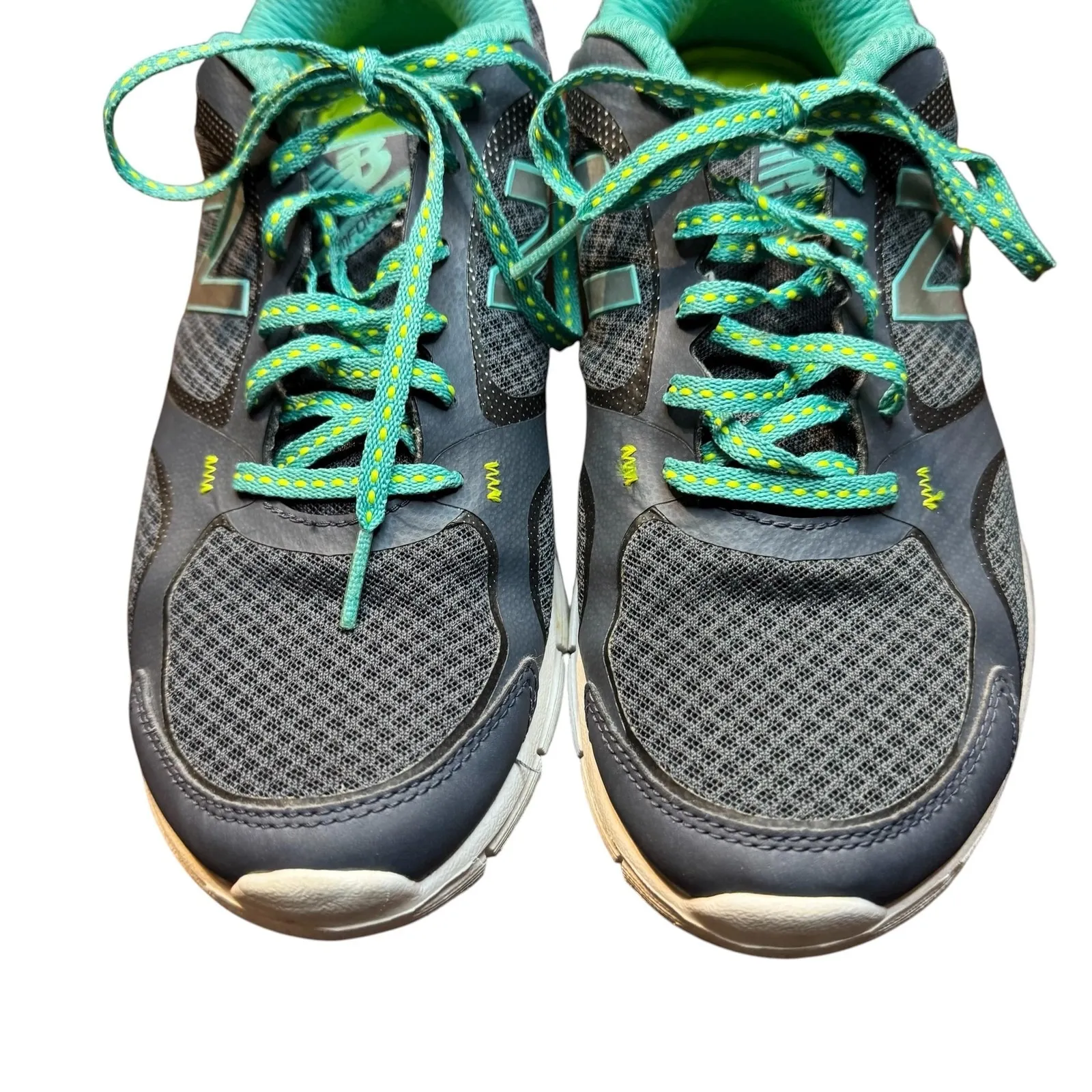 New Balance Shoes Womens Size 8.5 Gray Teal CUSH+‎ Running Sneakers WE543PF1 - Image 3