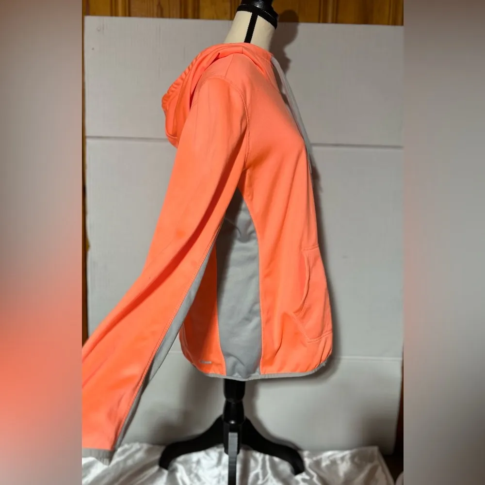 women’s XL 16/18 Dri more orange trimmed w/gray long sleeve hoodie. - Image 4