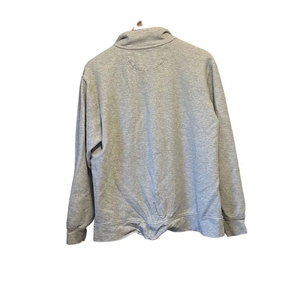 IZOD Saltwater Relaxed‎ Classics Gray Quarter Zip Pullover - Image 4