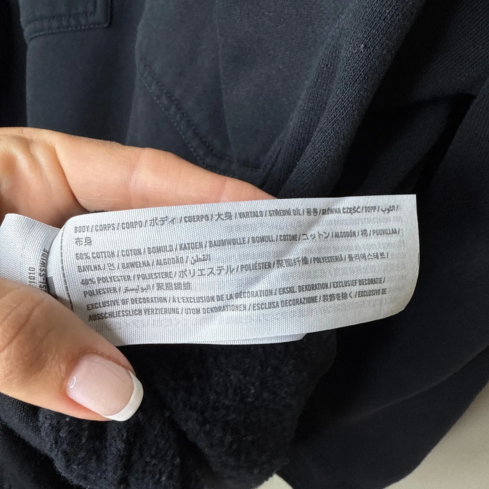 Abercrombie & Fitch Soft A&F Black Fleece Shirt‎ Jacket Size XXXL Snap Front - Image 6