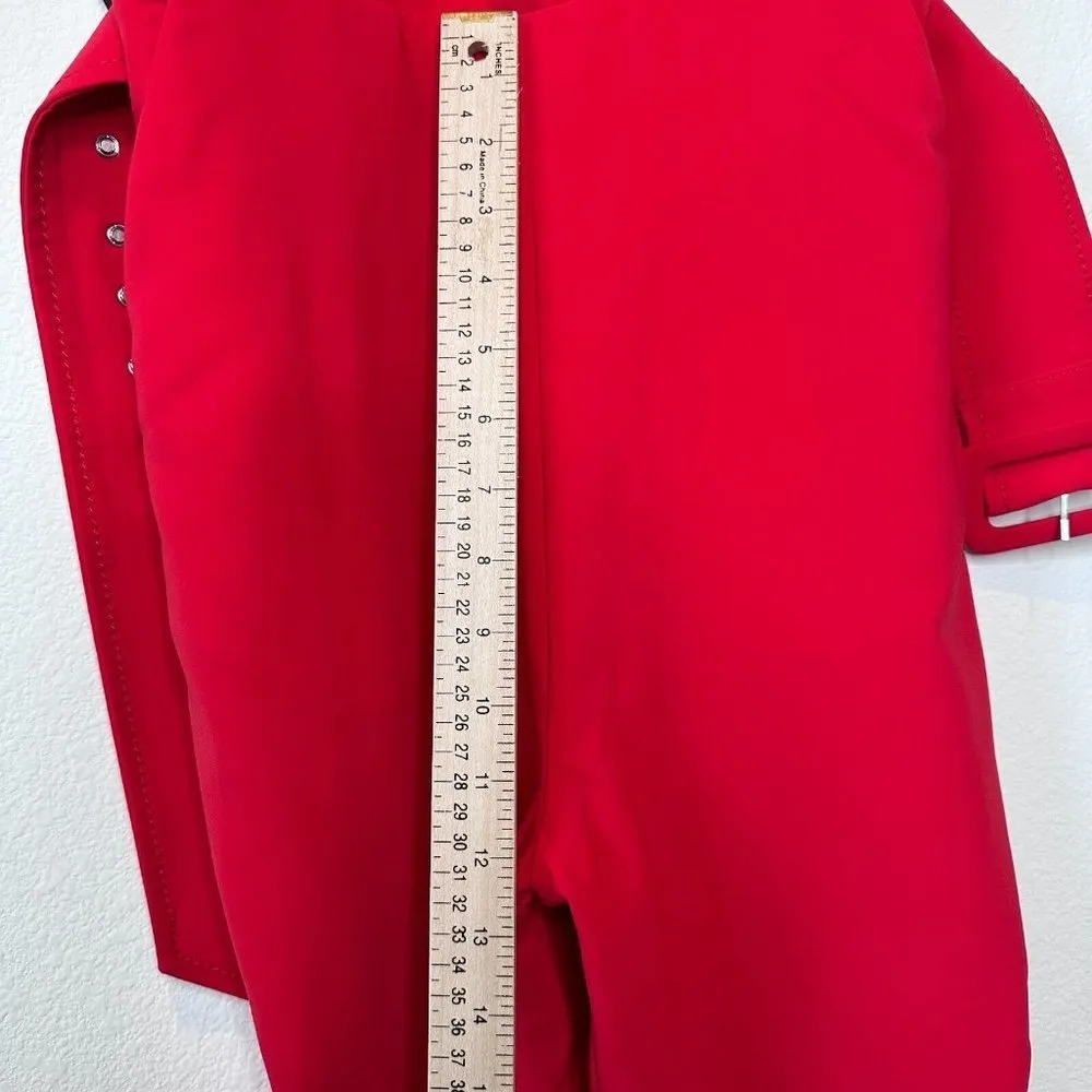 Reagan Belted Jumpsuit in Red Size XSmall NWT - Image 15