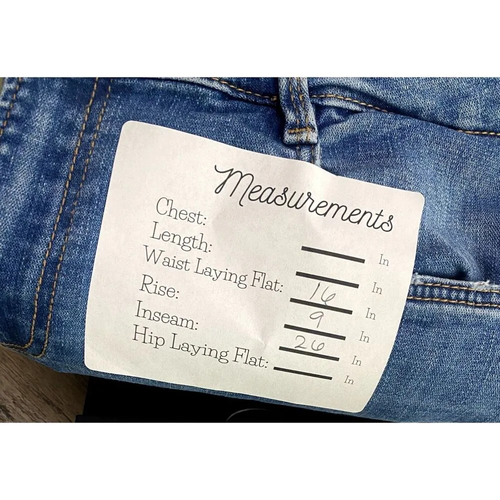 ZARA Denim Collection Mid Rise 90s Skinny Stretch Slim 5-Pocket 12 Blue #3283 - Image 8