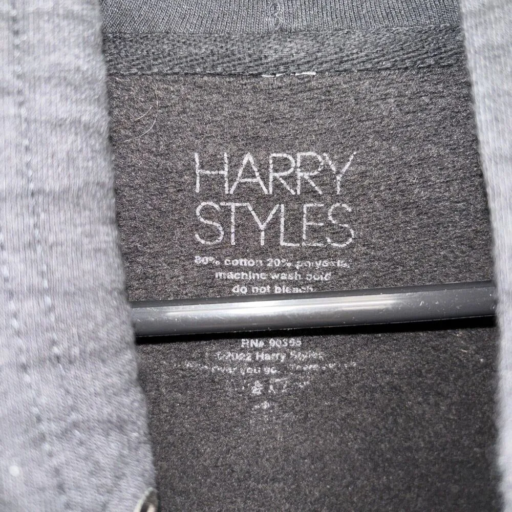 Harry Styles Floral Love On Your Hoodie Black Large - Image 3