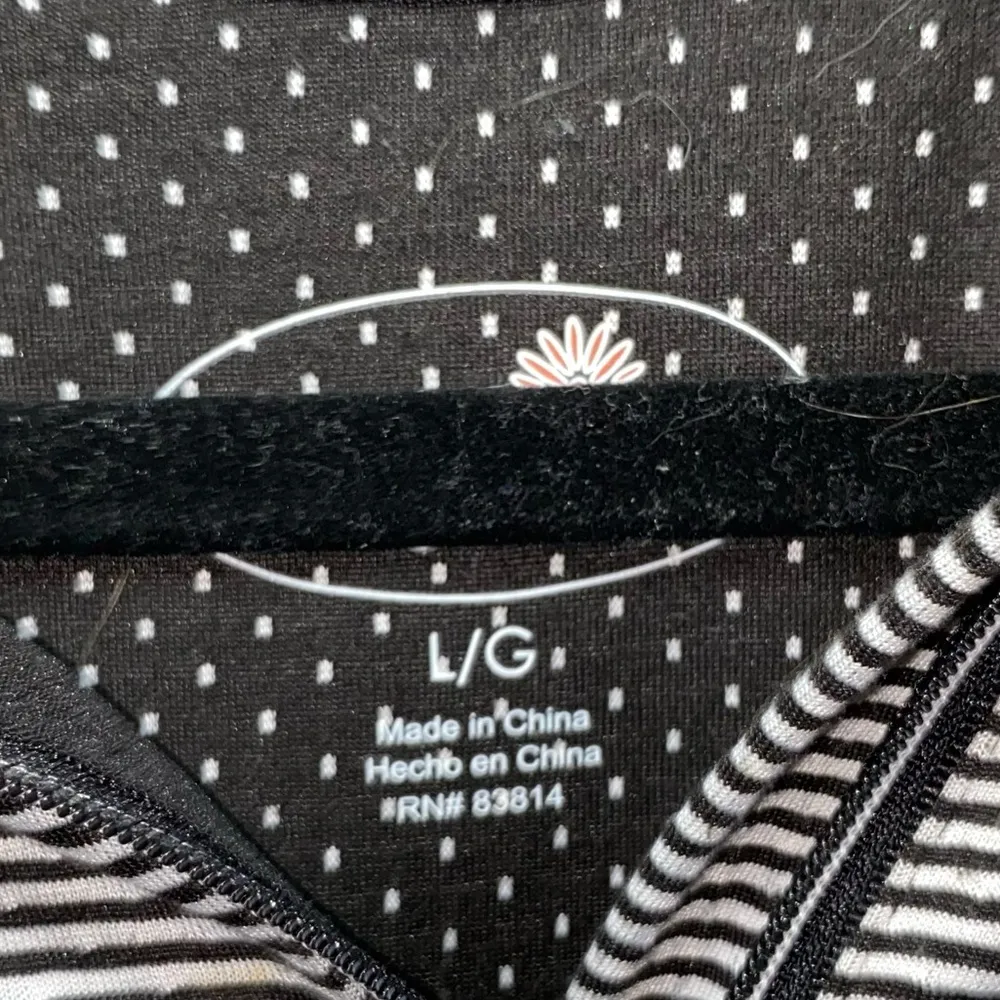 Tangerine Black & White Striped Quarter Zip Hoodie - Image 4