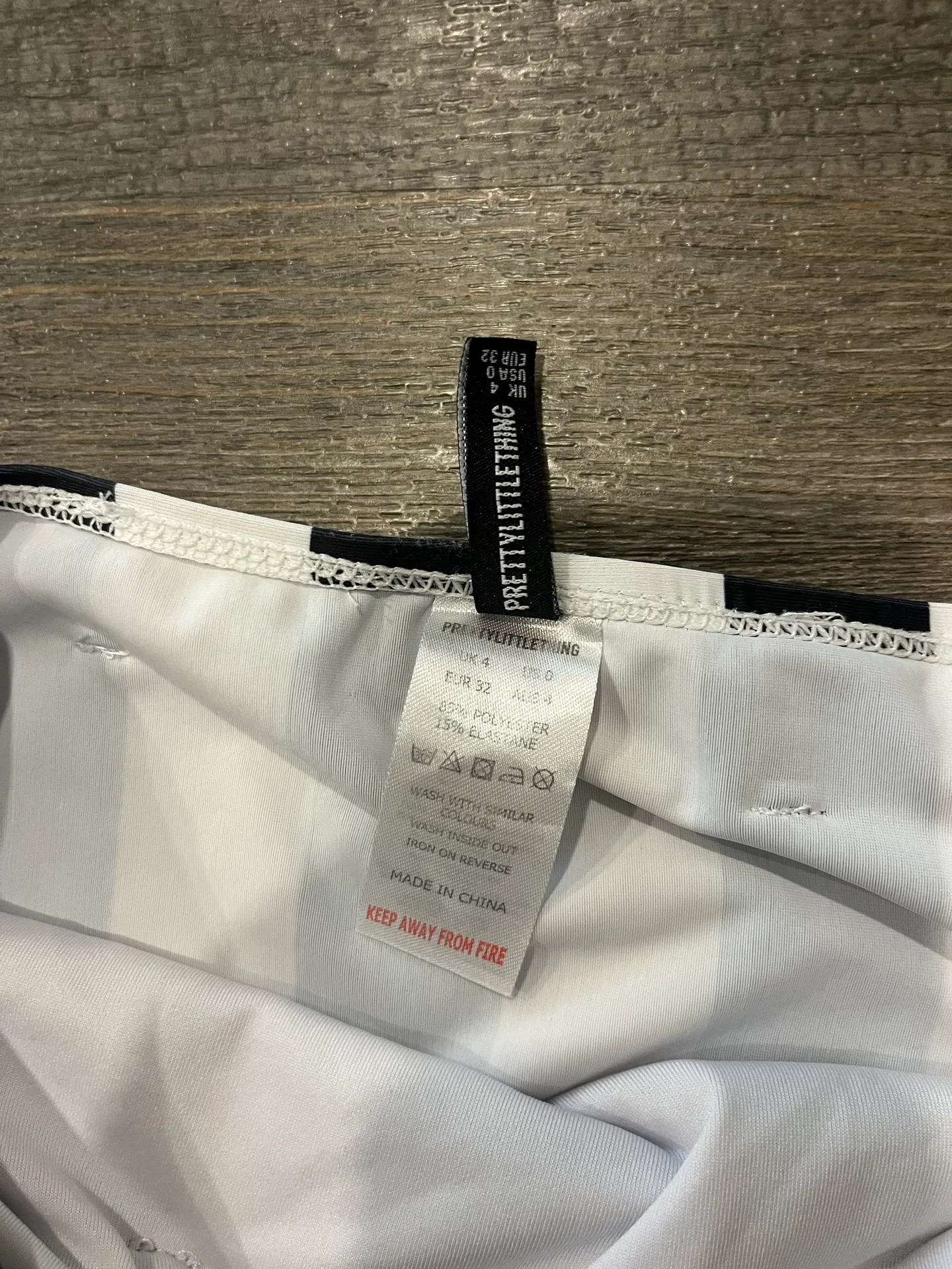 Black And White Striped Bikini - Image 4