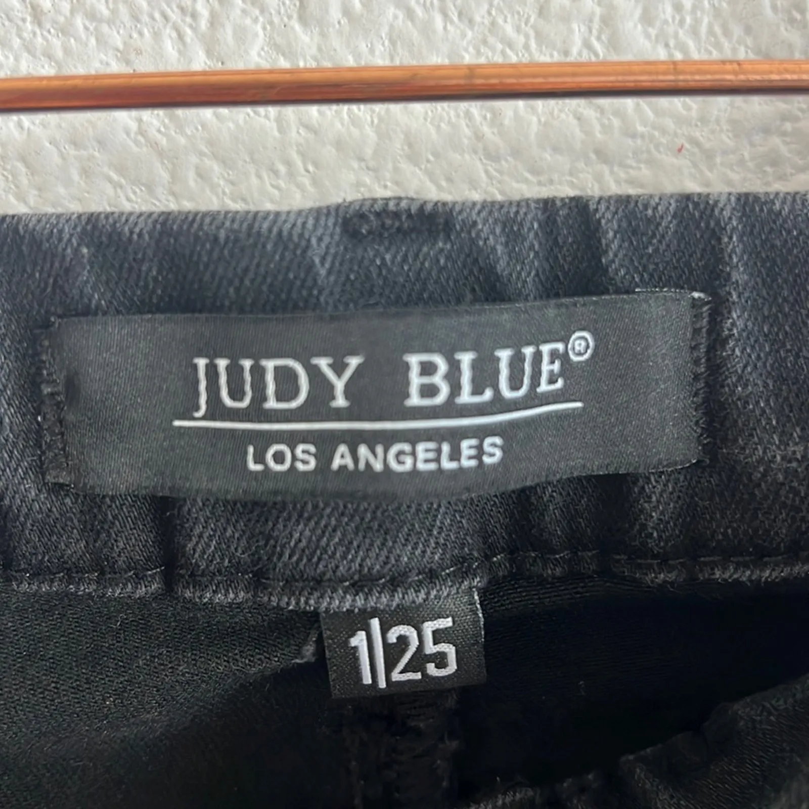 Judy Blue Skinny Fit Black Fade Stretchy Pull On Denim Jeans 1 25 - Image 5