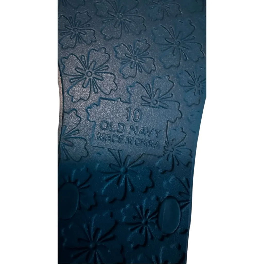 Old Navy Blue Women’s Flip Flops Sz 10 - Image 5