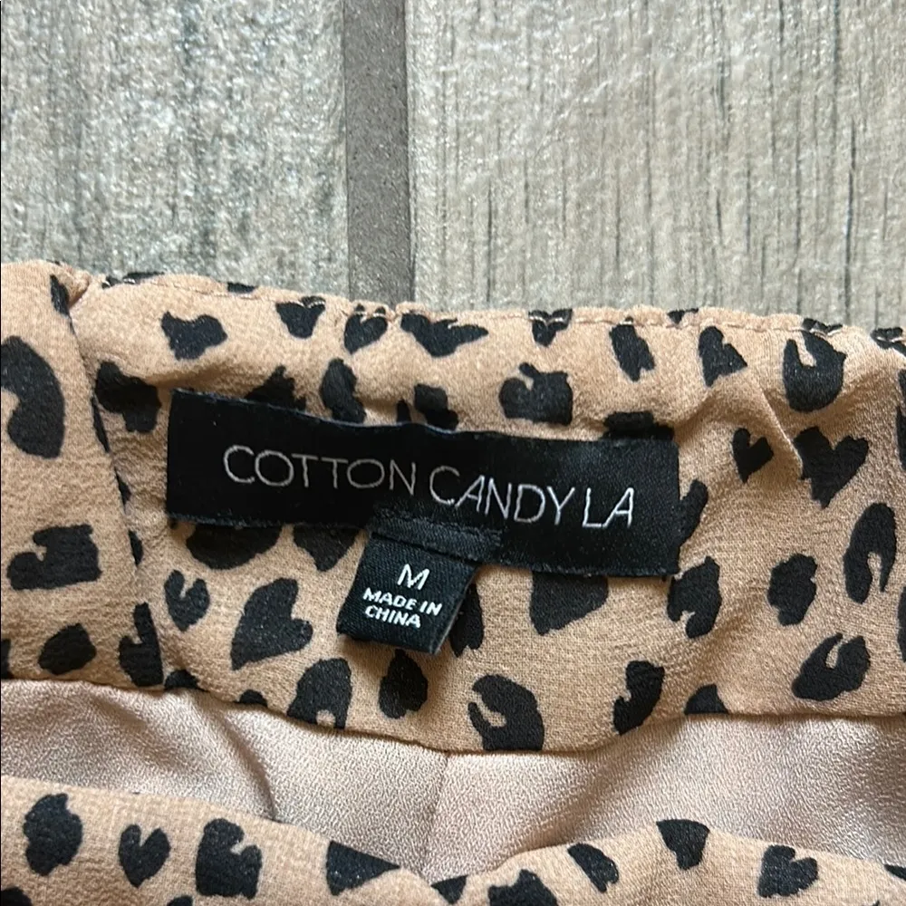 Cotton Candy Tan and Black Leopard Skirt Brown Size M - Image 2