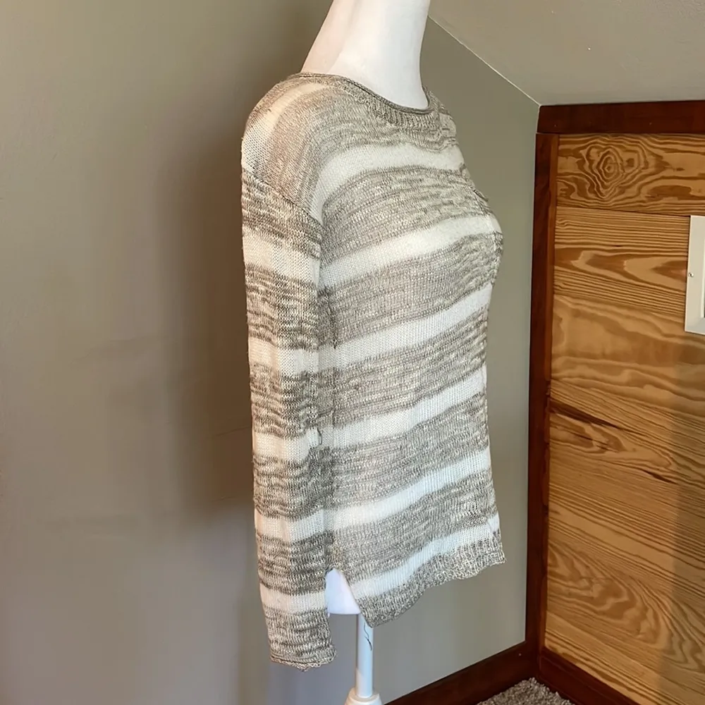 Pink Republic Long Sleeve Striped Knit Sweater Extra Small - Image 2