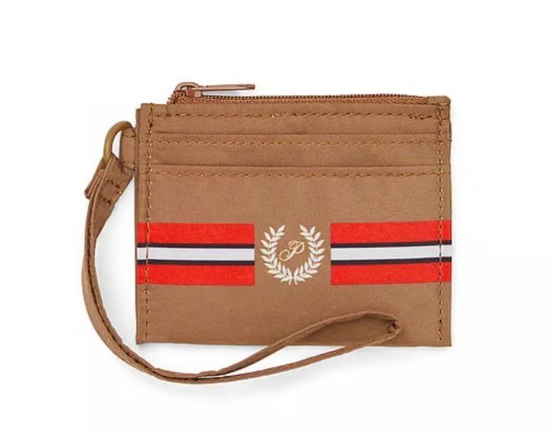 Victoria Secret Cardholder Keychain with zip Caramel NWT - Image 2