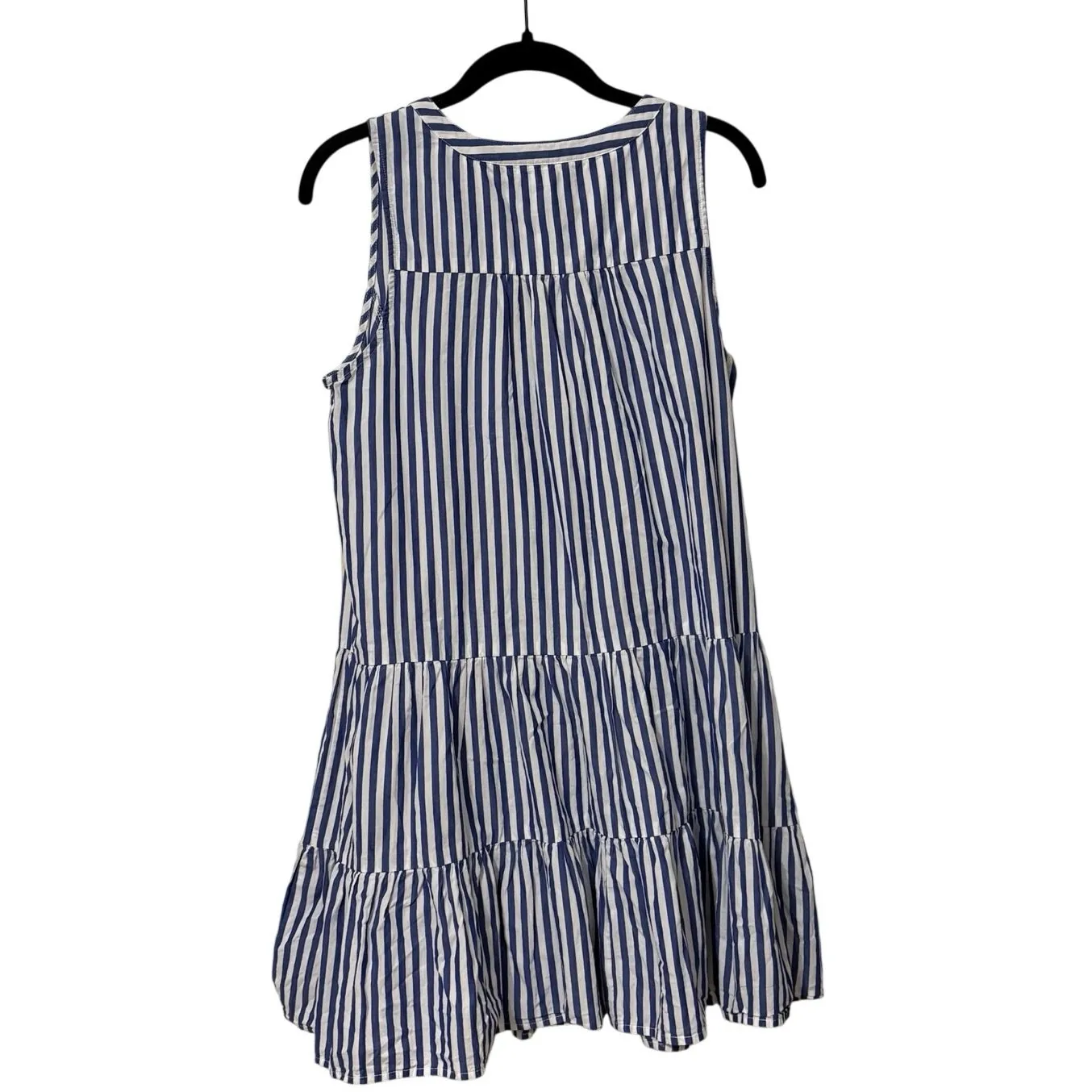 Tuckernuck Pomander Place 100% Cotton Blue White Kenzo Mini Dress Size Medium - Image 5