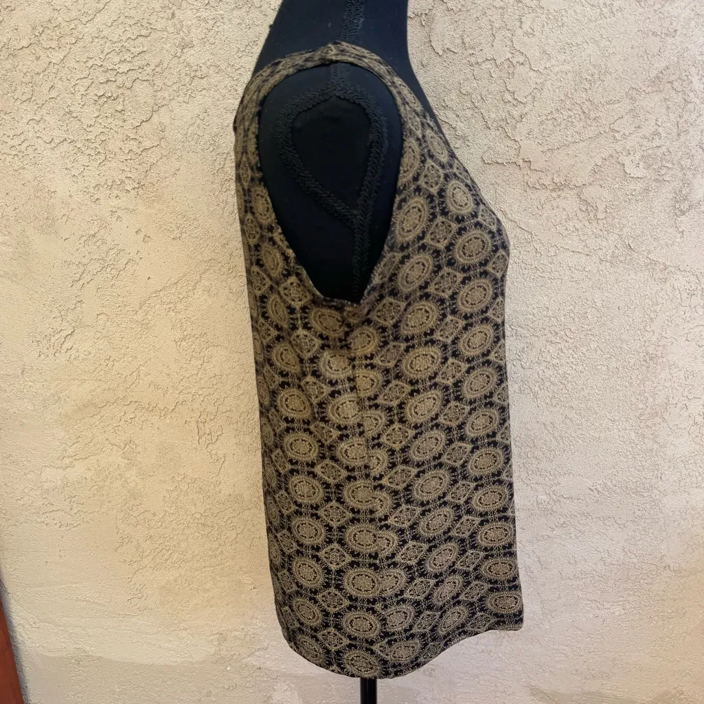 Vintage 90’s Whimsigoth Frazier Lawrence Slinky Starburst Tank Top Black Size L - Image 3