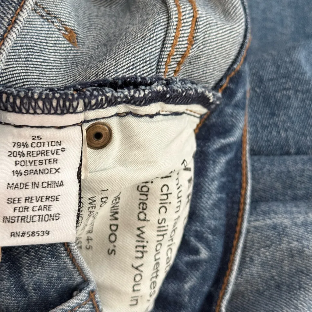 Evereve The Ever Trouser Wide Leg Cropped Jeans | Blue Denim Wash | 25 - Image 7