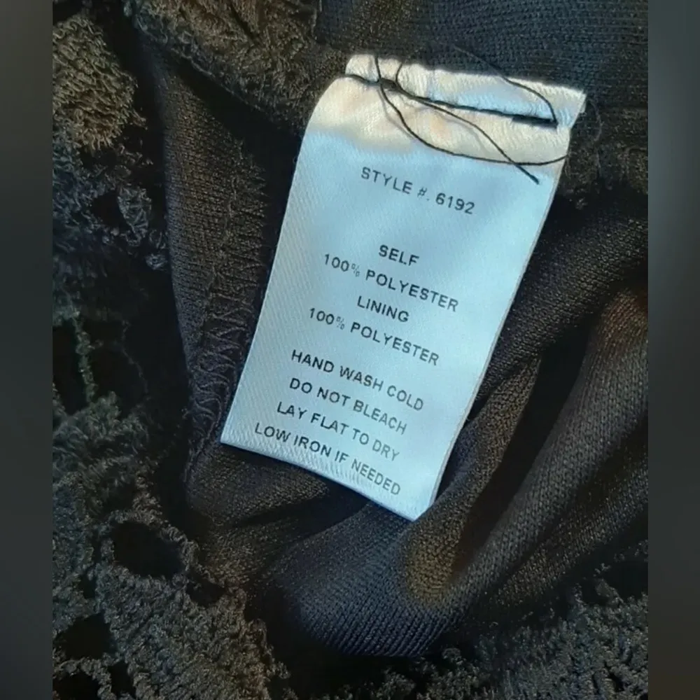 Soiéblu Black Lace 3/4 Sleeve Sweetheart Neckline ModCloth Dress Size Small NEW - Image 9