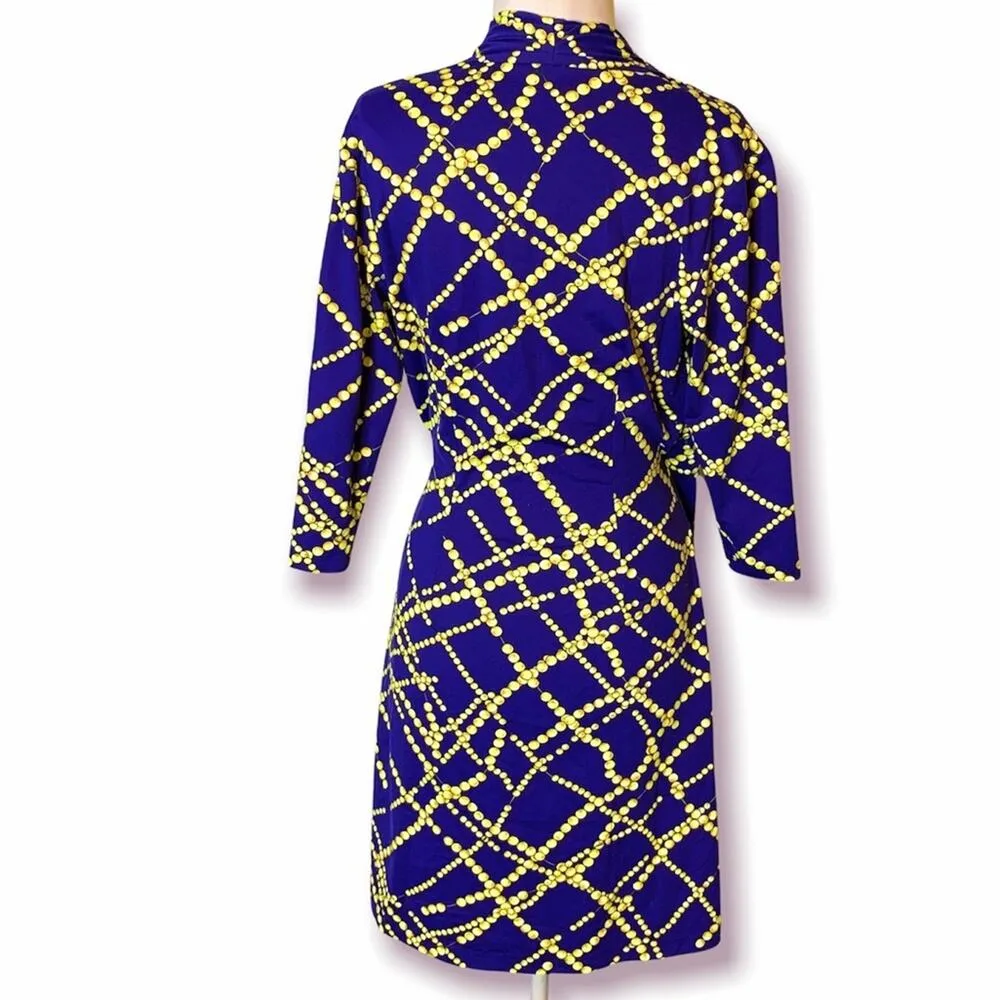 J. McLaughlin Catalina cloth printed faux wrap dress sz S - Image 2
