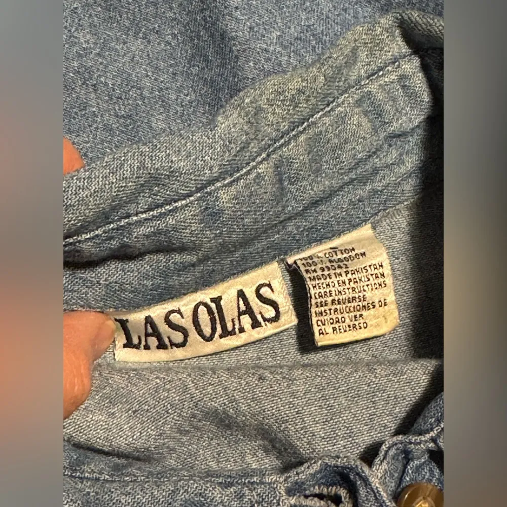 Las Olas Preloved  Cotton Floral Two Piece Outfit size large - Image 8