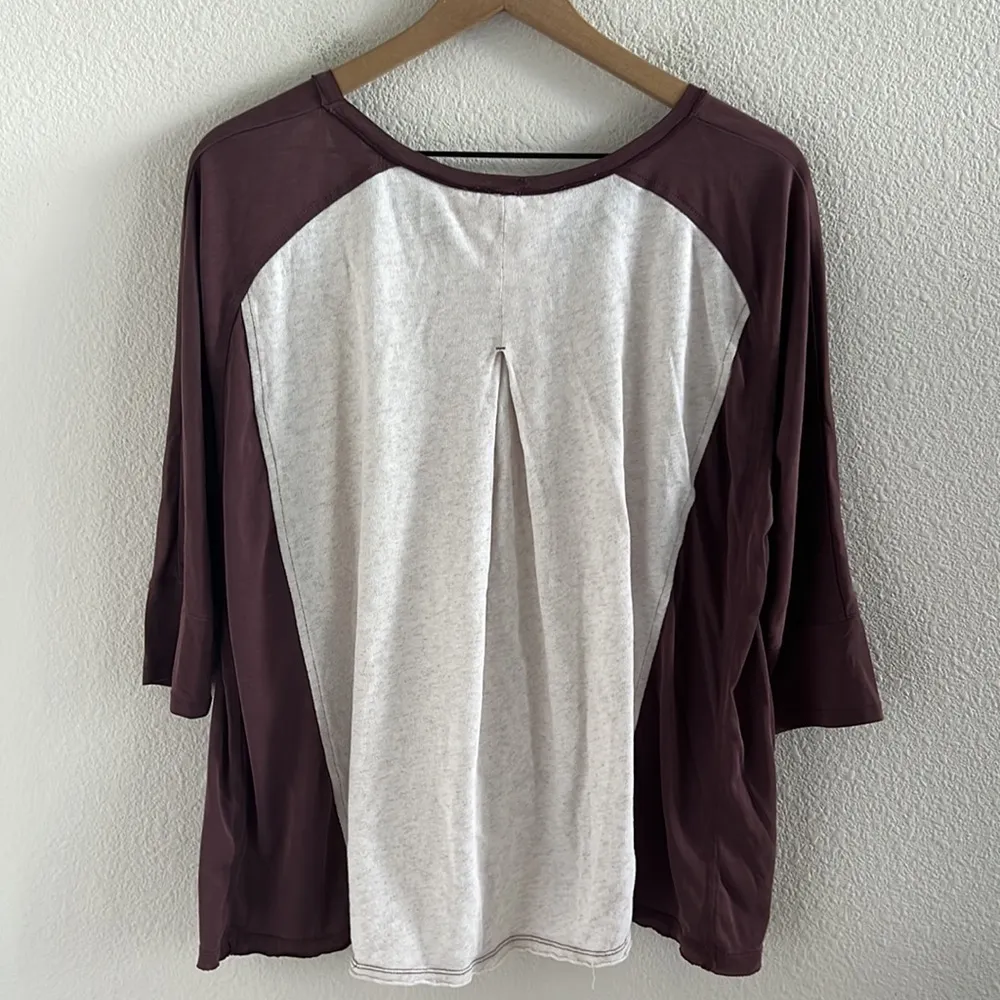 Free People We The Free Shoulder Cut Out Flowy Baseball Tee T-Shirt Small - Image 7