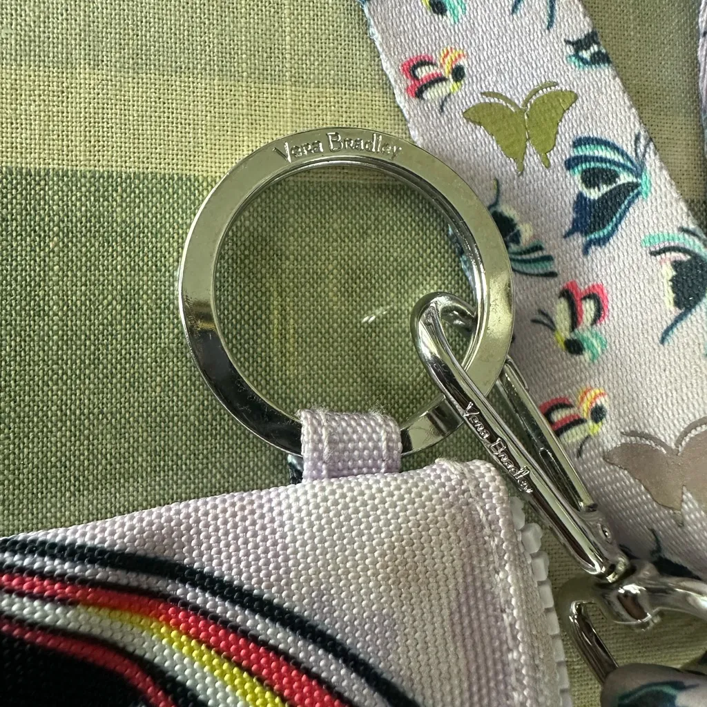 Vera Bradley Multicolor Butterfly Keychain Wallet - Image 3
