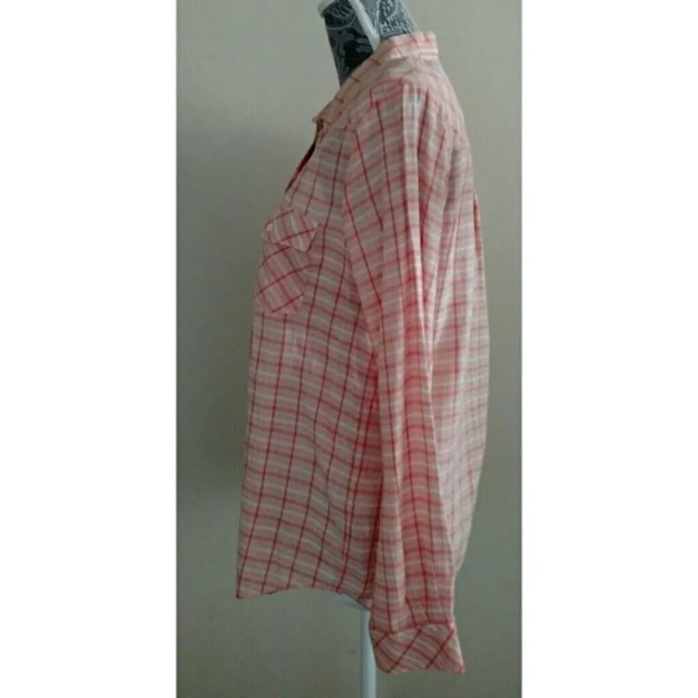 Joie Dehart Plaid Button Down Shirt - Size M - NWT - Image 5