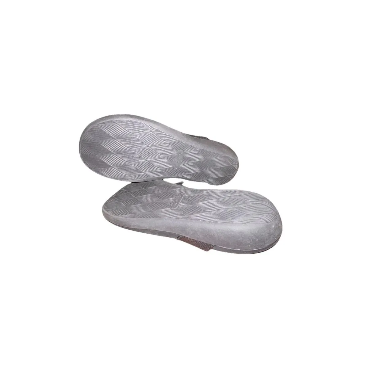 Clarks Women's 8 Brio Vibe Cloudsteppers Black Snake Texture Thong Sandal - Image 10