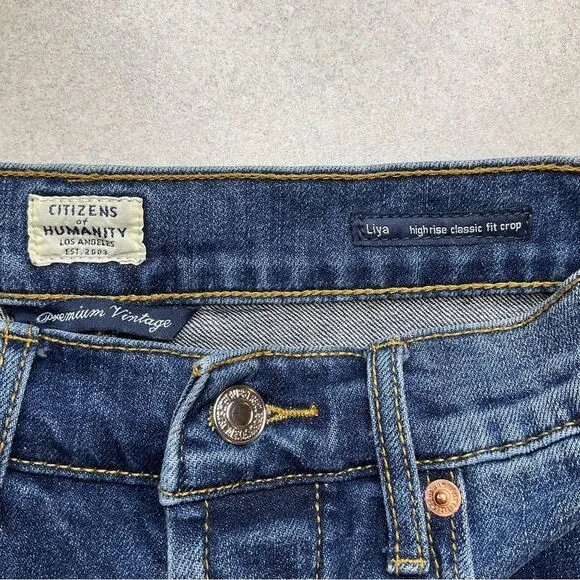 Citizens Of Humanity Liya Crop‎ 26 High Rise Classic Fit Lowe - Image 7