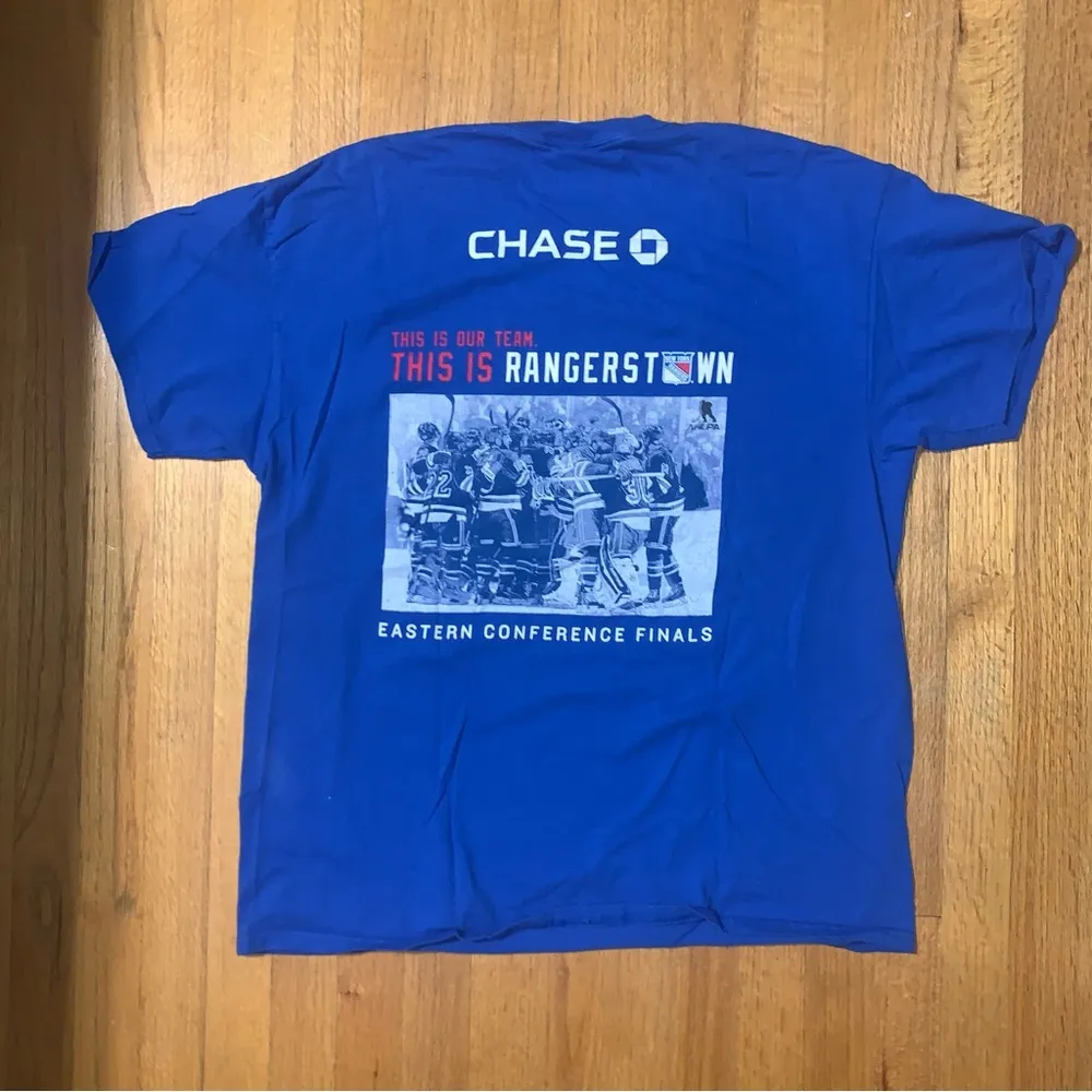 New York Rangers Blueshirts Rangertown Eastern Conference Finals Shirt XL - Image 2