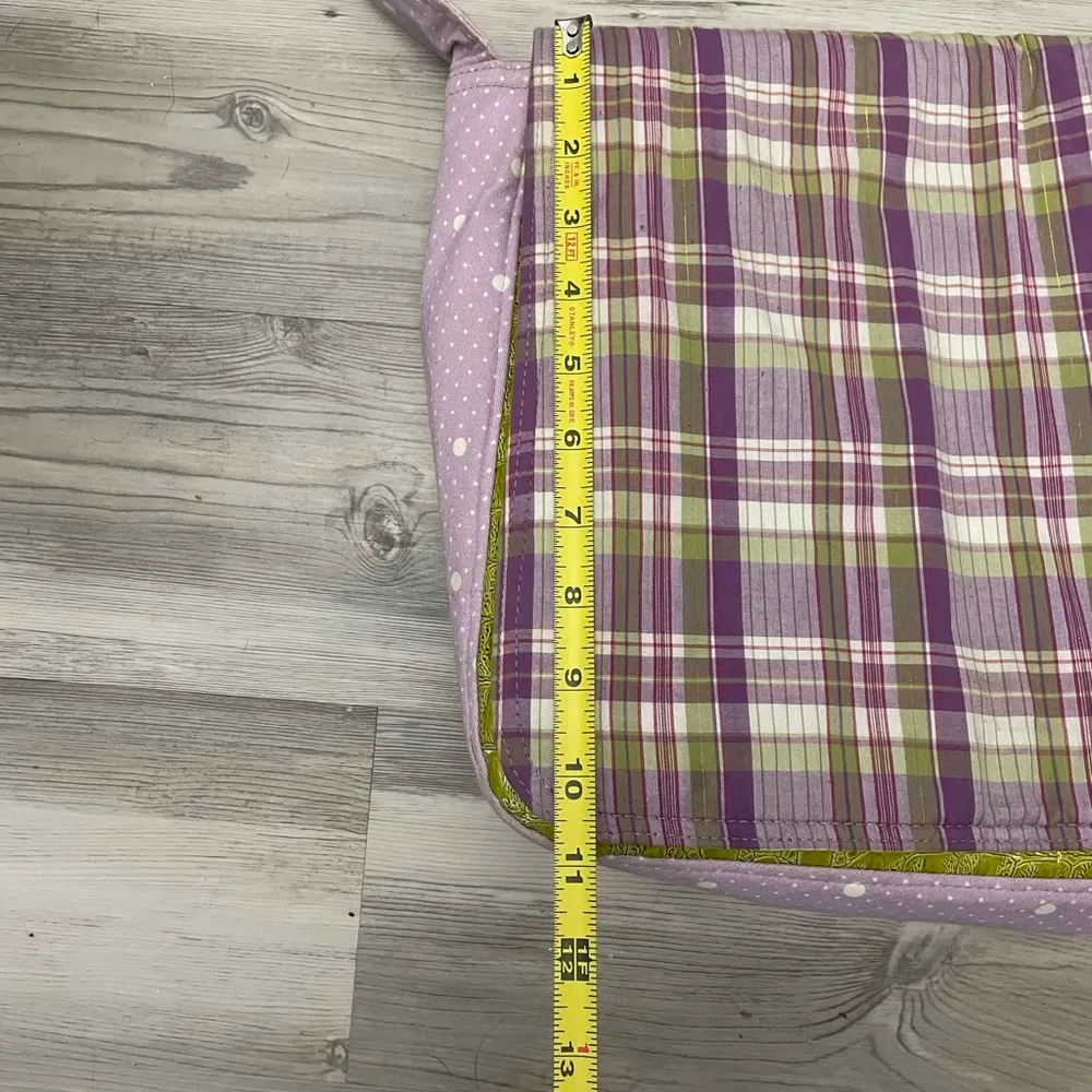 Bag DADDY, Plaid, Polka Dot, Magnetic Closuue Pink - Image 3