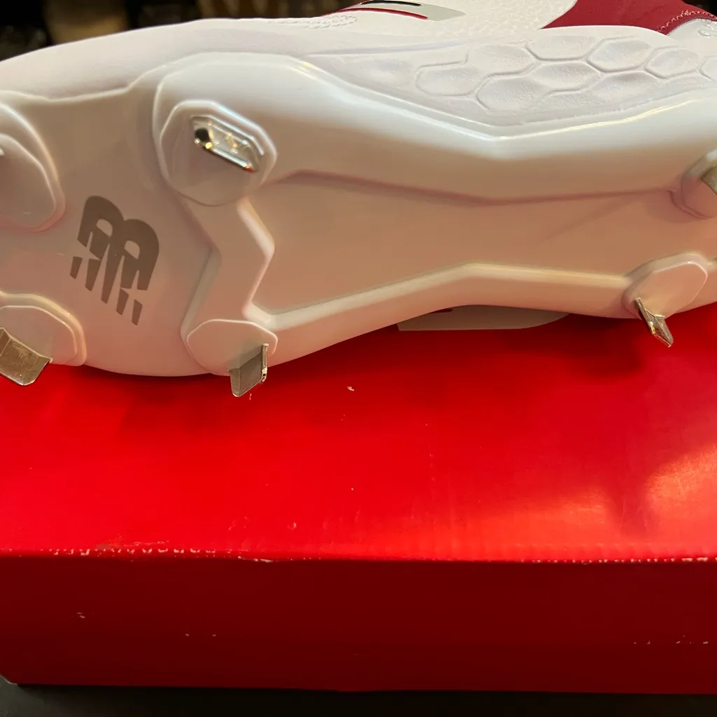 New Balance Red and White Athletic Shoes - Image 2