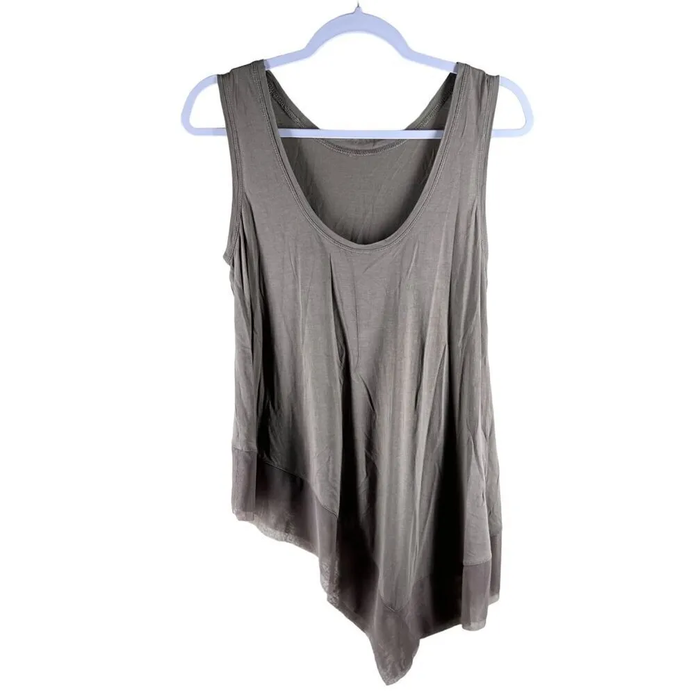 BCBGMaxAzria Womens Tops Size‎ S Sleeveless Asymmetrical Mesh Trim - Image 2