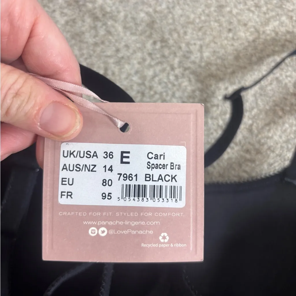 NWT! Panache Cari Spacer Bra T-Shirt Bra Breathable Padded Cups Lightweight 36E - Image 6