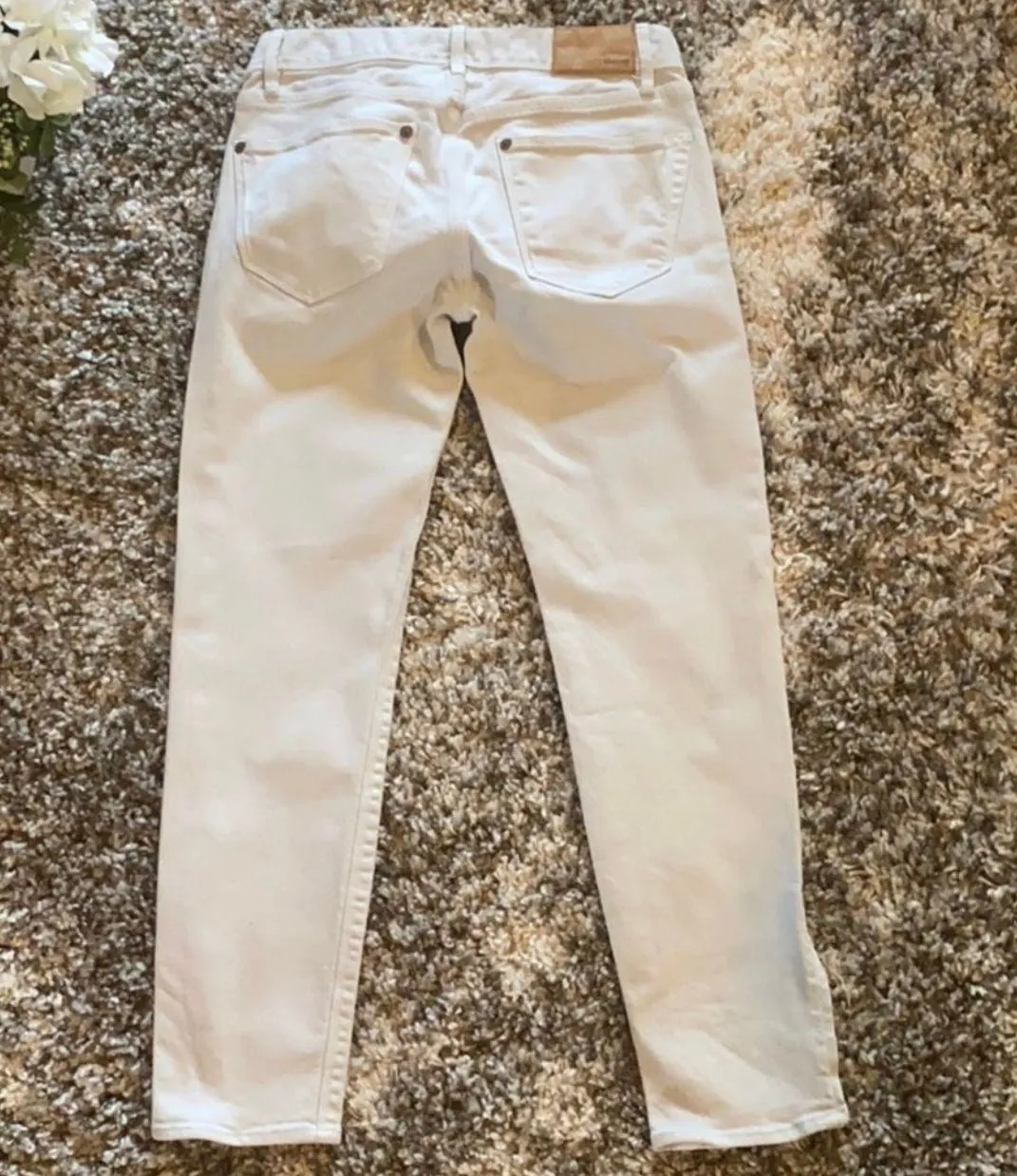 Light Grey Skinny and Cropped Jeans - Image 3